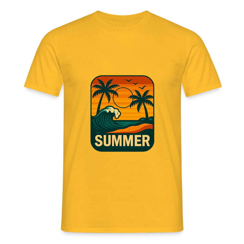 Männer T-Shirt „ Summer" - Gelb