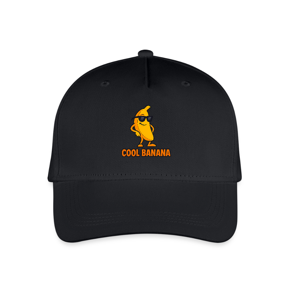 Kinder Bio Basecap „ Cool Banana" - Schwarz