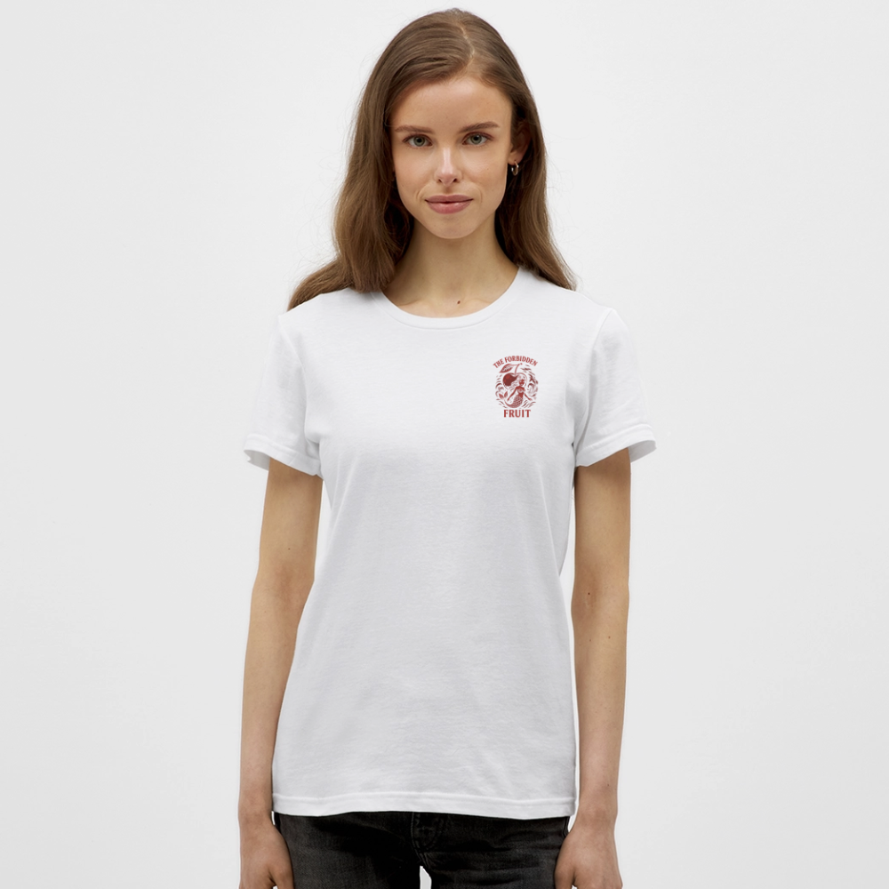 Frauen T-Shirt „ The forbidden Fruit" - Weiß