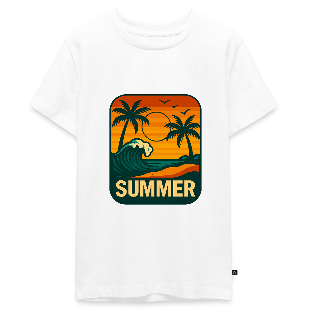Teenager Premium T-Shirt „ Summer" - Weiß