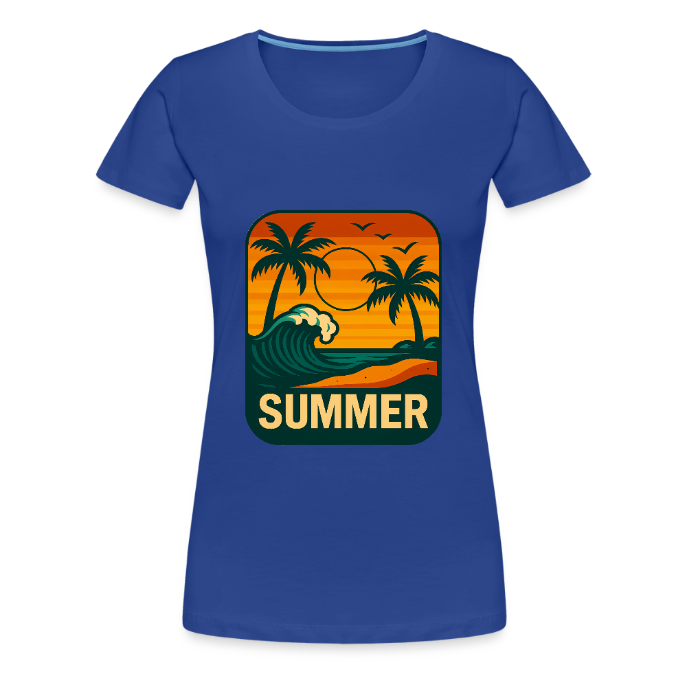 Frauen Premium T-Shirt „ Summer" - Königsblau
