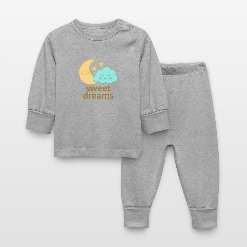 Baby-Schlafanzug „ Sweet Dreams" - Grau meliert