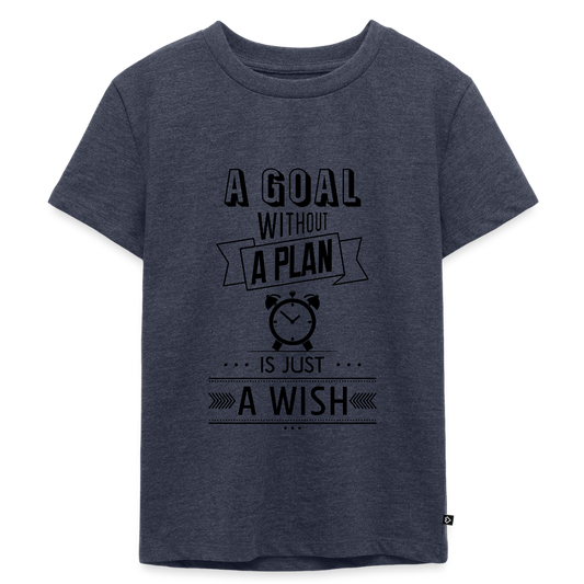 Kinder Premium T-Shirt „ Wish" - Jeansblau