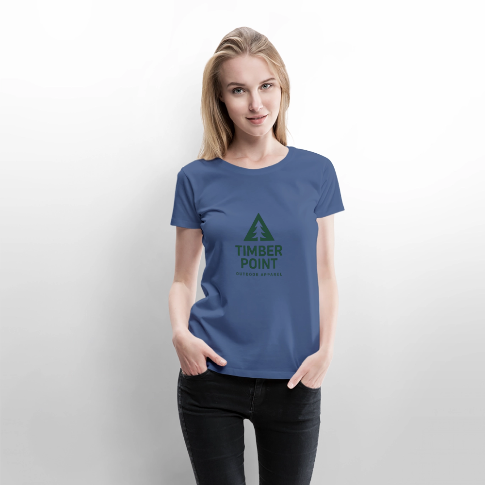 Frauen Premium T-Shirt „ Timber Point" - Taubenblau