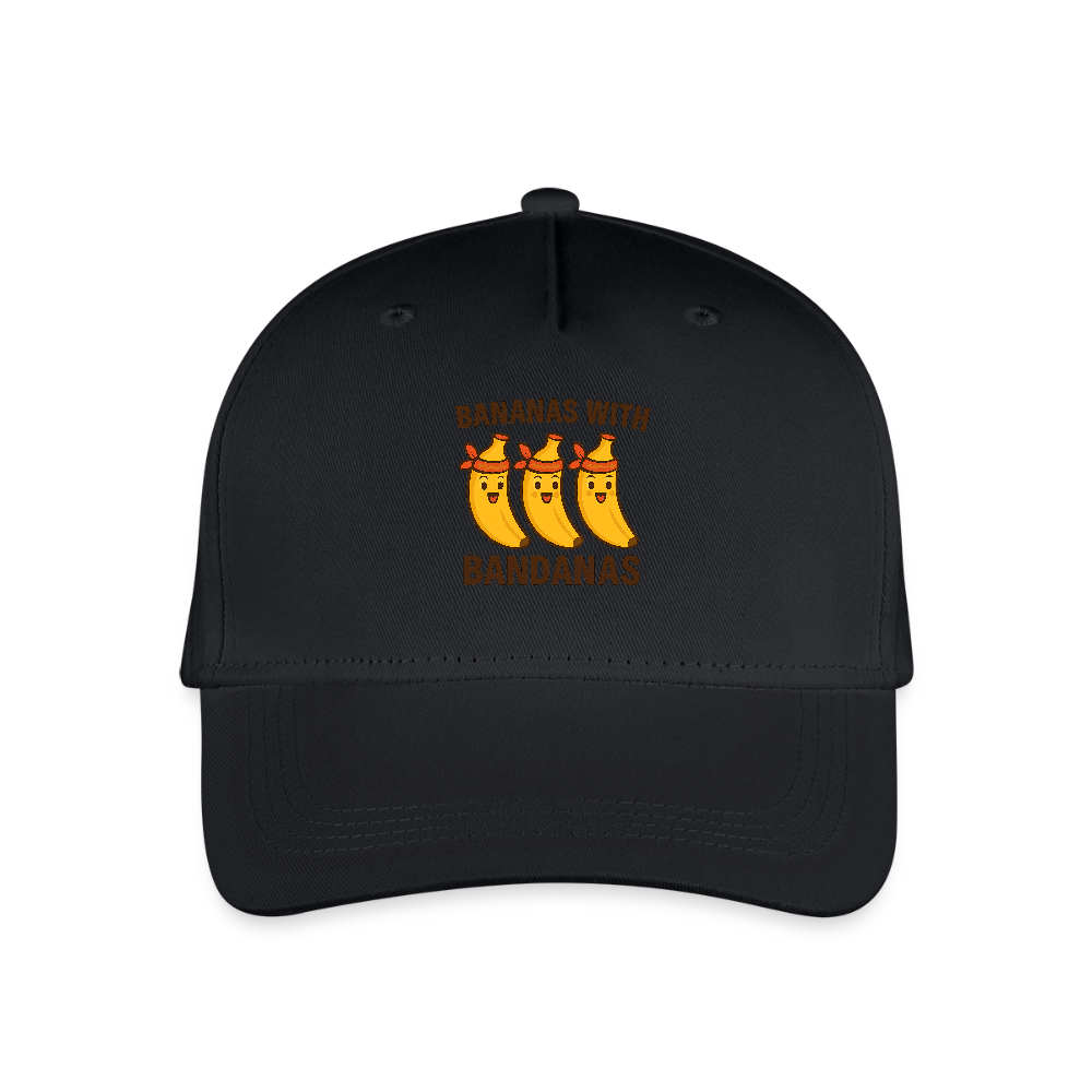 Kinder Bio Basecap „ Bananas with Bandanas" - Schwarz