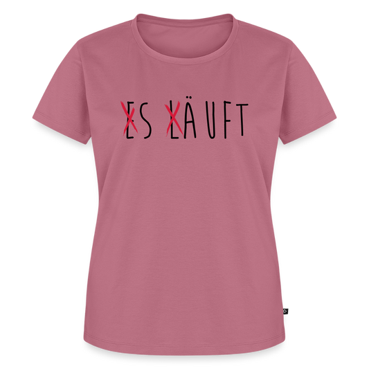 Frauen Premium T-Shirt „ Es läuft" - Mauve