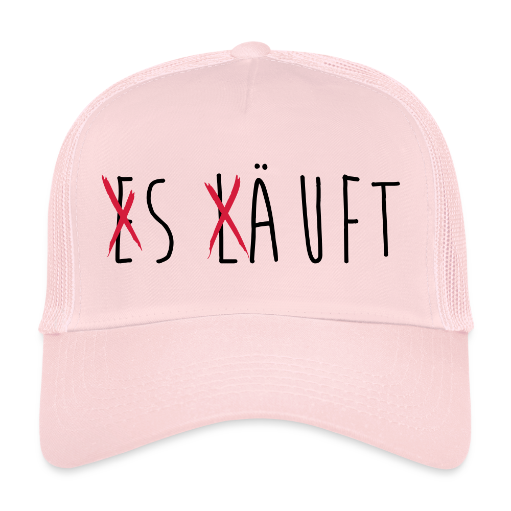 Trucker Cap „ Es läuft" - Hellrosa