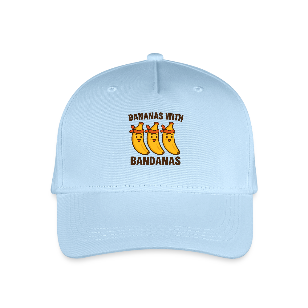 Kinder Bio Basecap „ Bananas with Bandanas" - Hellblau