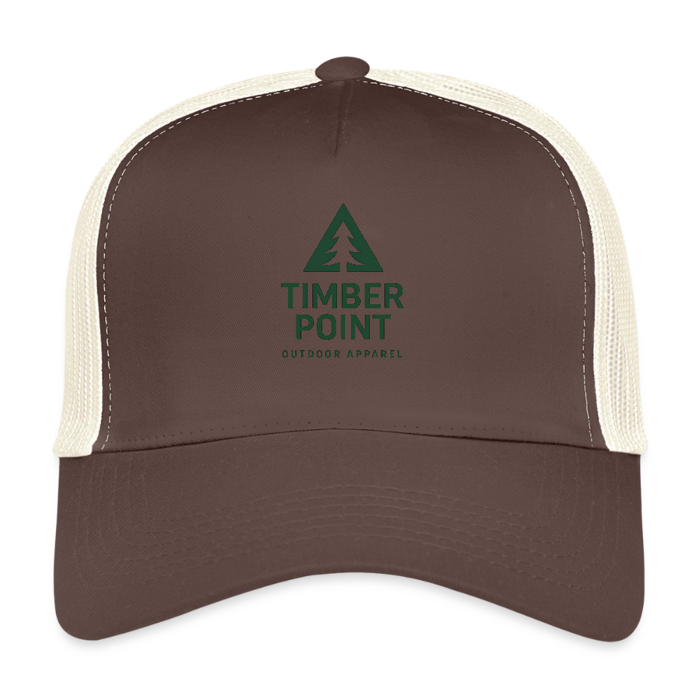 Trucker Cap „ Timber Point" - Braun/Beige