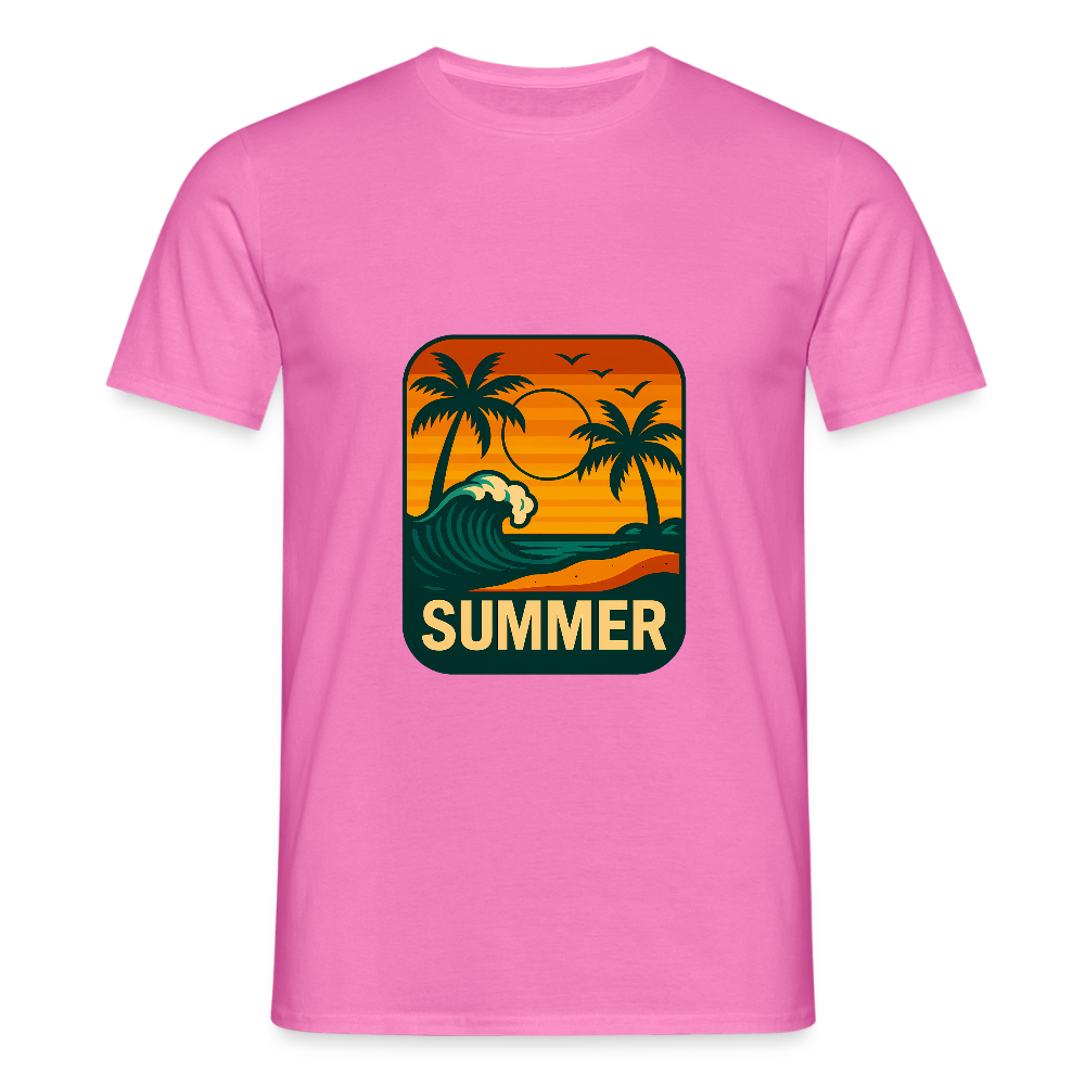 Männer T-Shirt „ Summer" - Pink