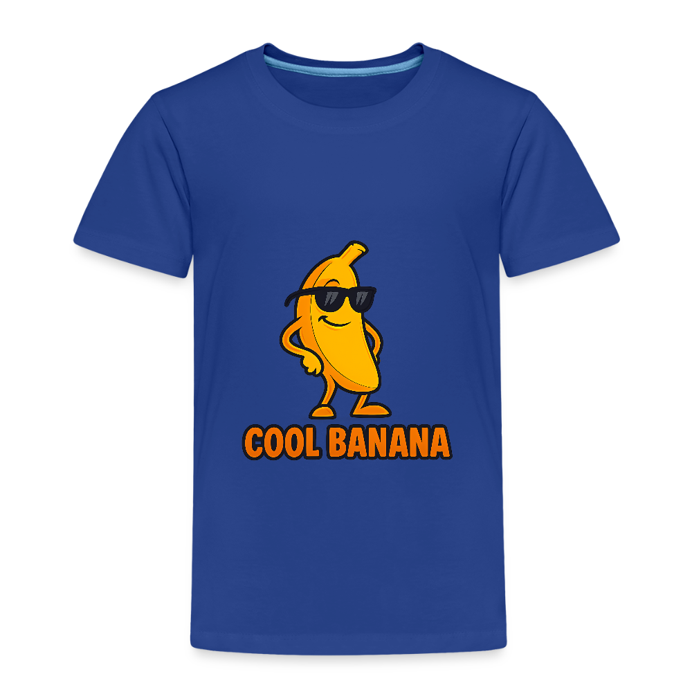 Kinder Premium T-Shirt „ Cool Banana" - Königsblau