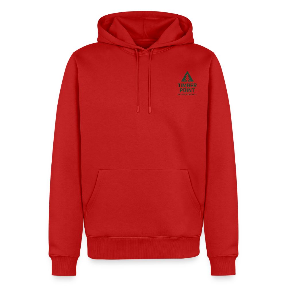 Männer Premium Hoodie „ Timber Point" - Rot