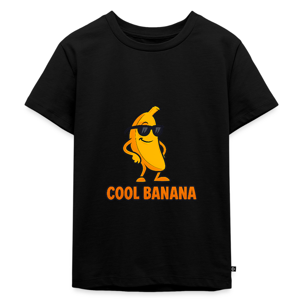 Kinder Premium T-Shirt „ Cool Banana" - Schwarz