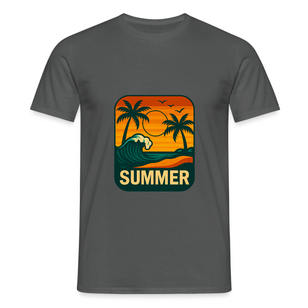 Männer T-Shirt „ Summer" - Anthrazit