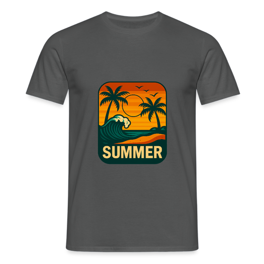 Männer T-Shirt „ Summer" - Anthrazit