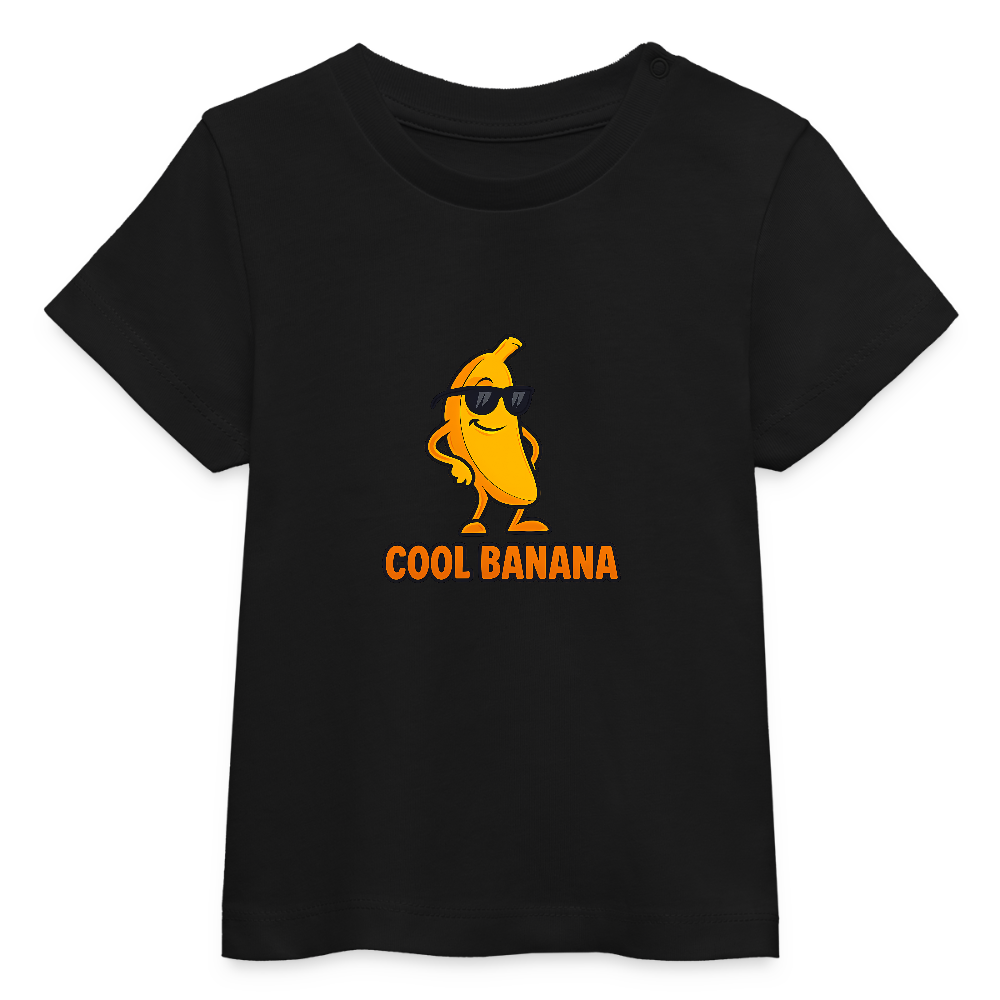 Stanley/Stella Baby Bio-T-Shirt Motiv „Cool Banana" - Schwarz