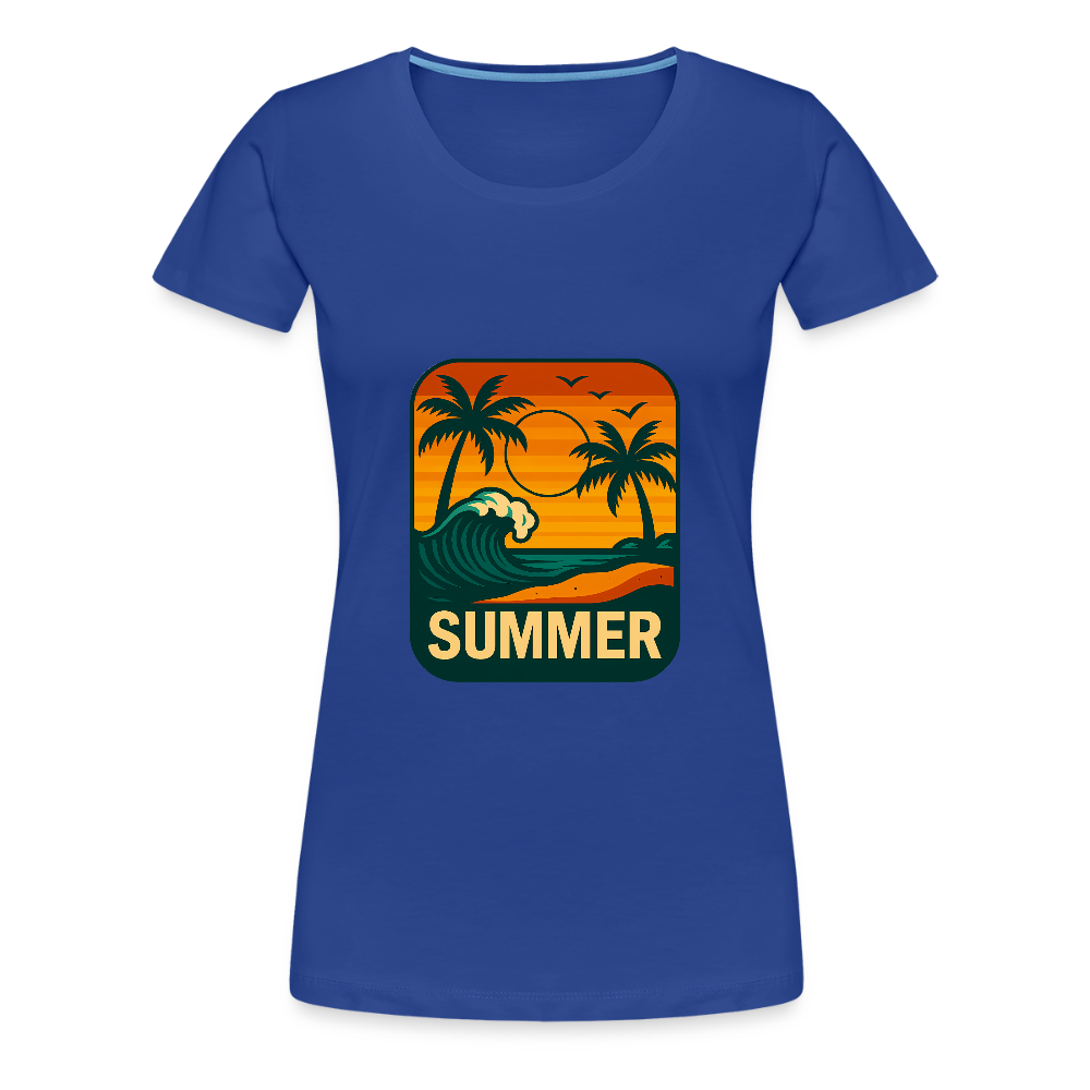 Frauen Premium T-Shirt „ Summer" - Königsblau