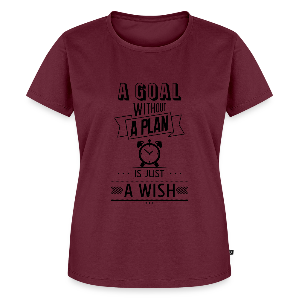 Frauen Premium T-Shirt „ Wish" - Burgunderrot