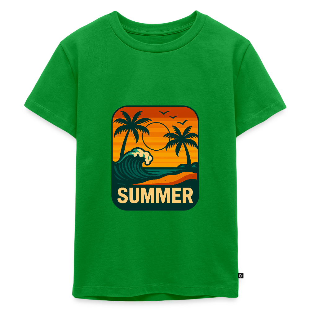 Kinder Premium T-Shirt „ Summer" - Grün