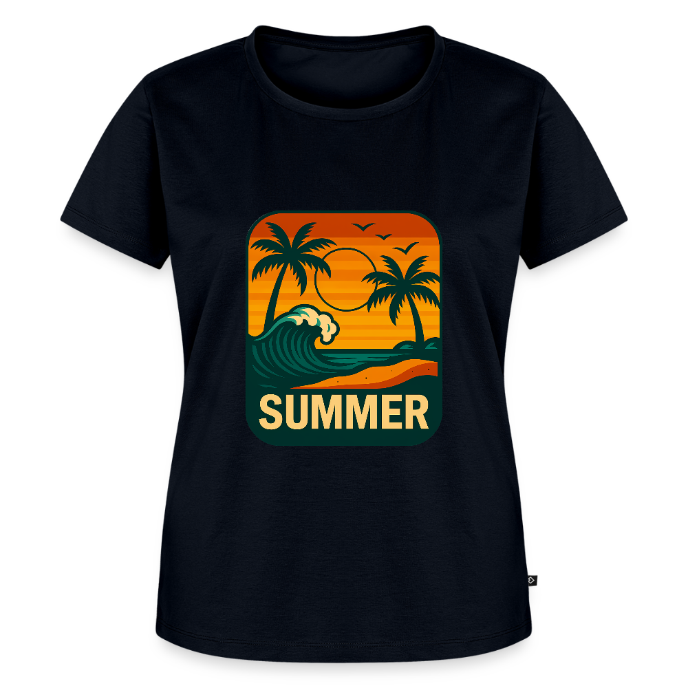 Frauen Premium T-Shirt „ Summer" - Navy
