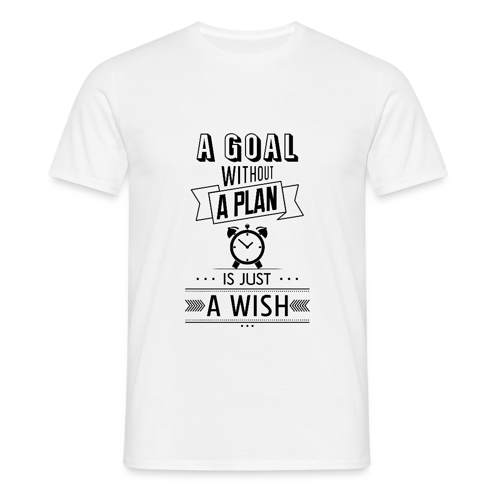 Männer T-Shirt „ wish" - Weiß