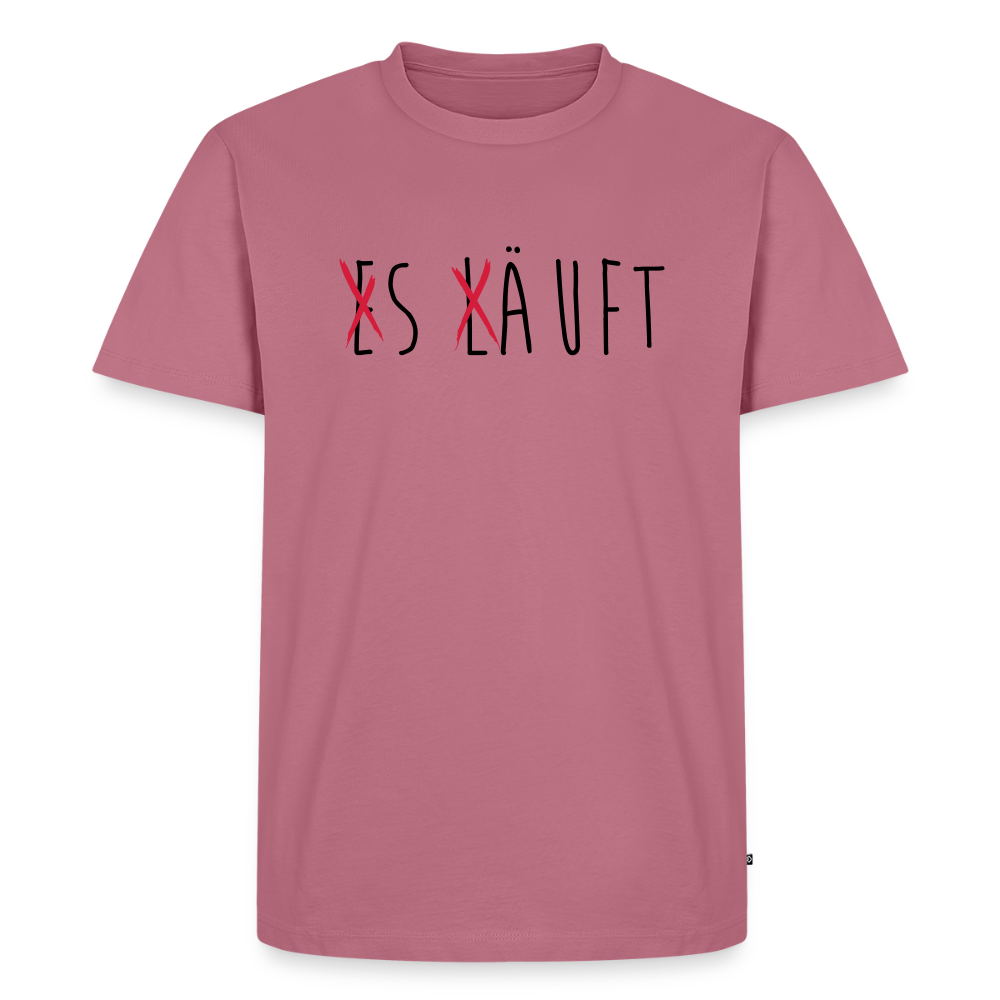 Männer Premium T-Shirt „ Es läuft" - Mauve