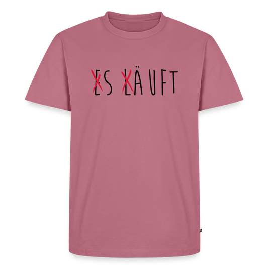 Männer Premium T-Shirt „ Es läuft" - Mauve