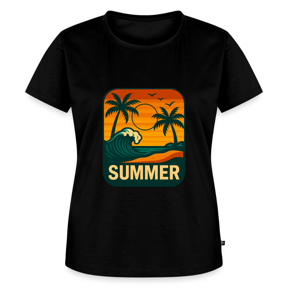 Frauen Premium T-Shirt „ Summer" - Schwarz