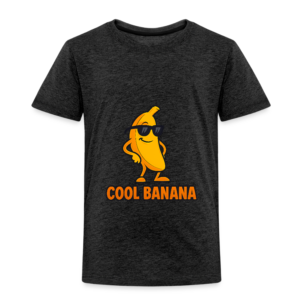 Kinder Premium T-Shirt „ Cool Banana" - Anthrazit