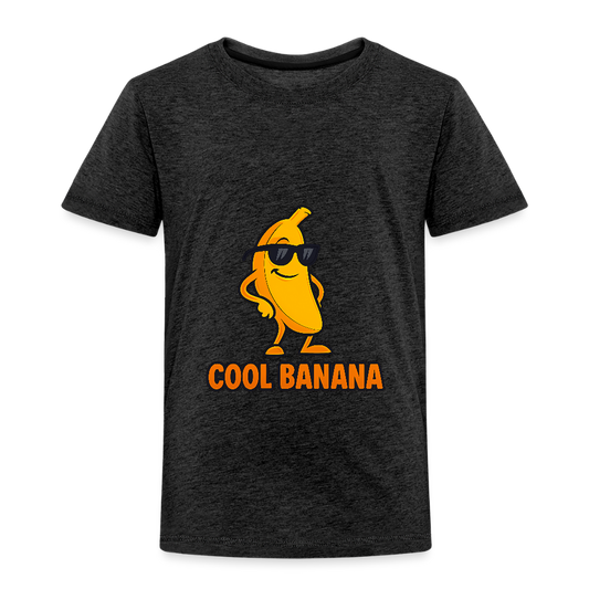 Kinder Premium T-Shirt „ Cool Banana" - Anthrazit