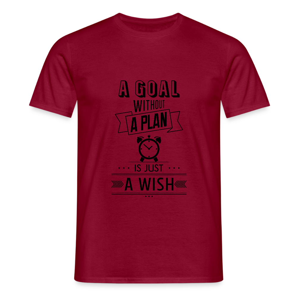 Männer T-Shirt „ wish" - Ziegelrot
