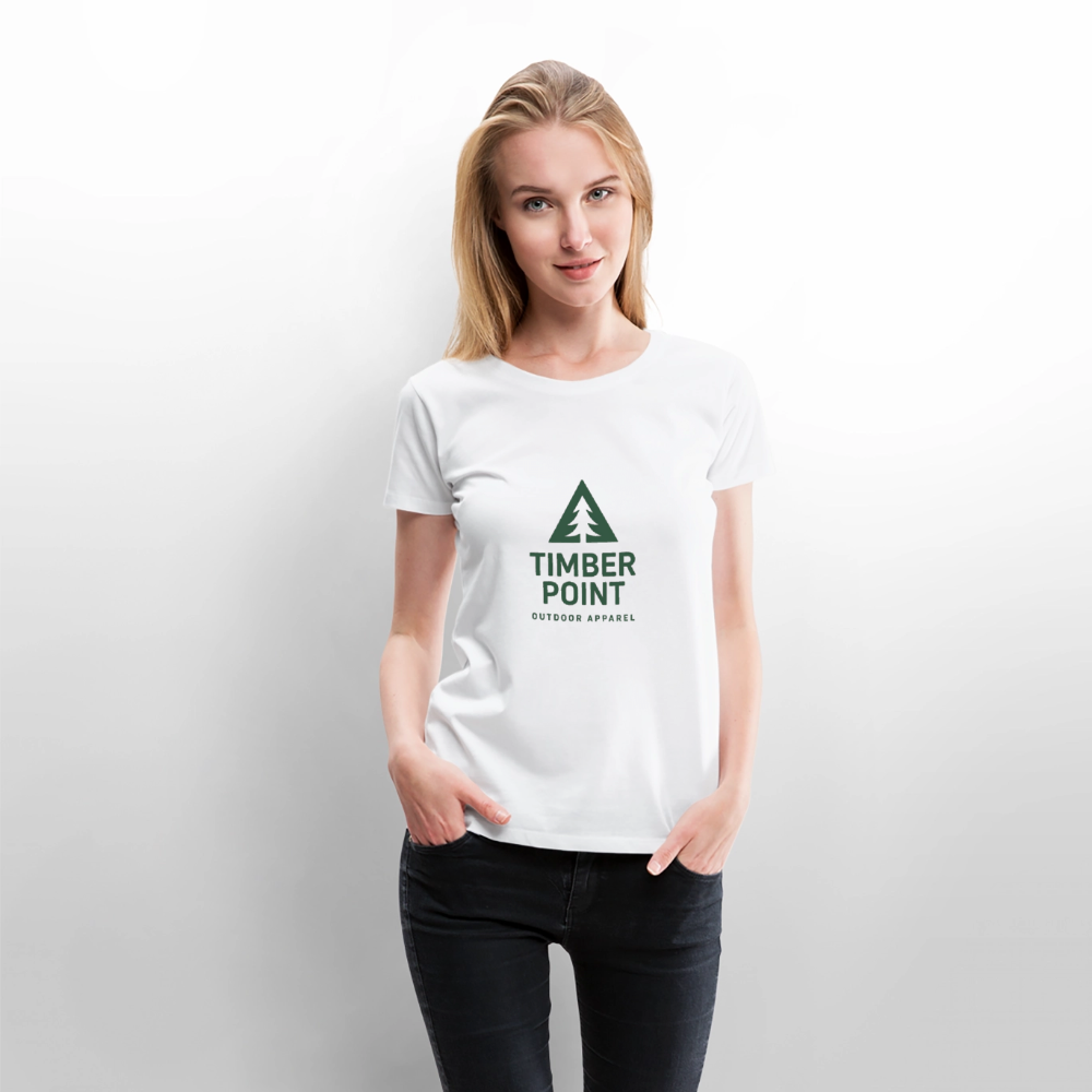 Frauen Premium T-Shirt „ Timber Point" - Weiß
