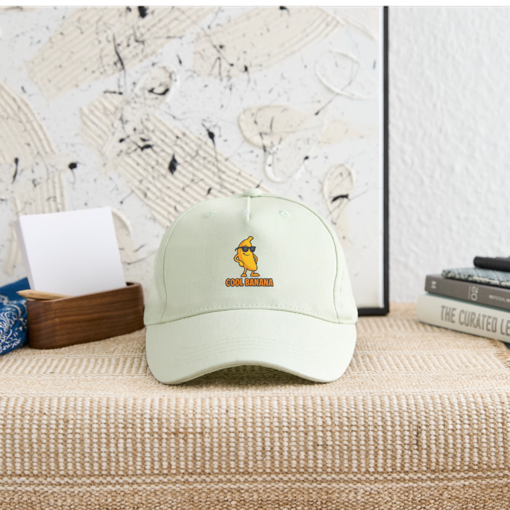 Kinder Bio Basecap „ Cool Banana" - Helles Mintgrün
