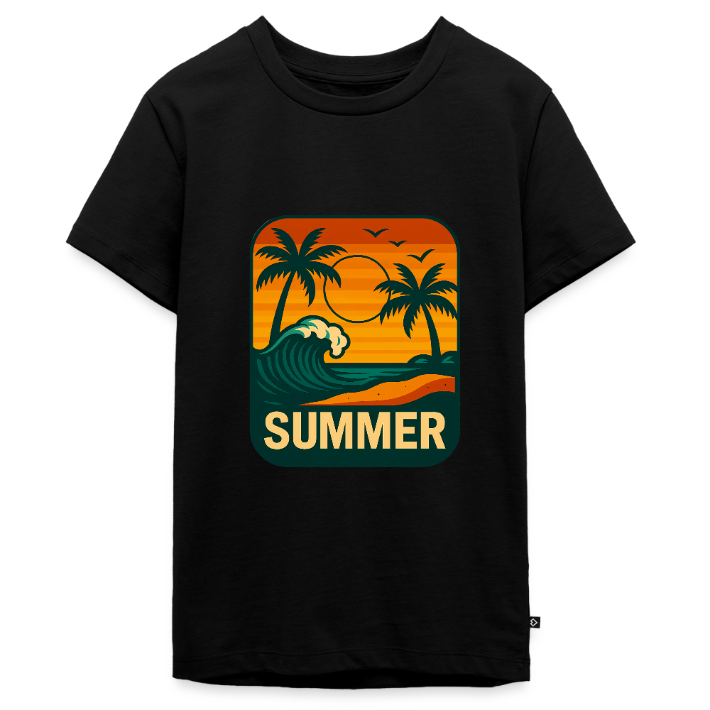 Teenager Premium T-Shirt „ Summer" - Schwarz