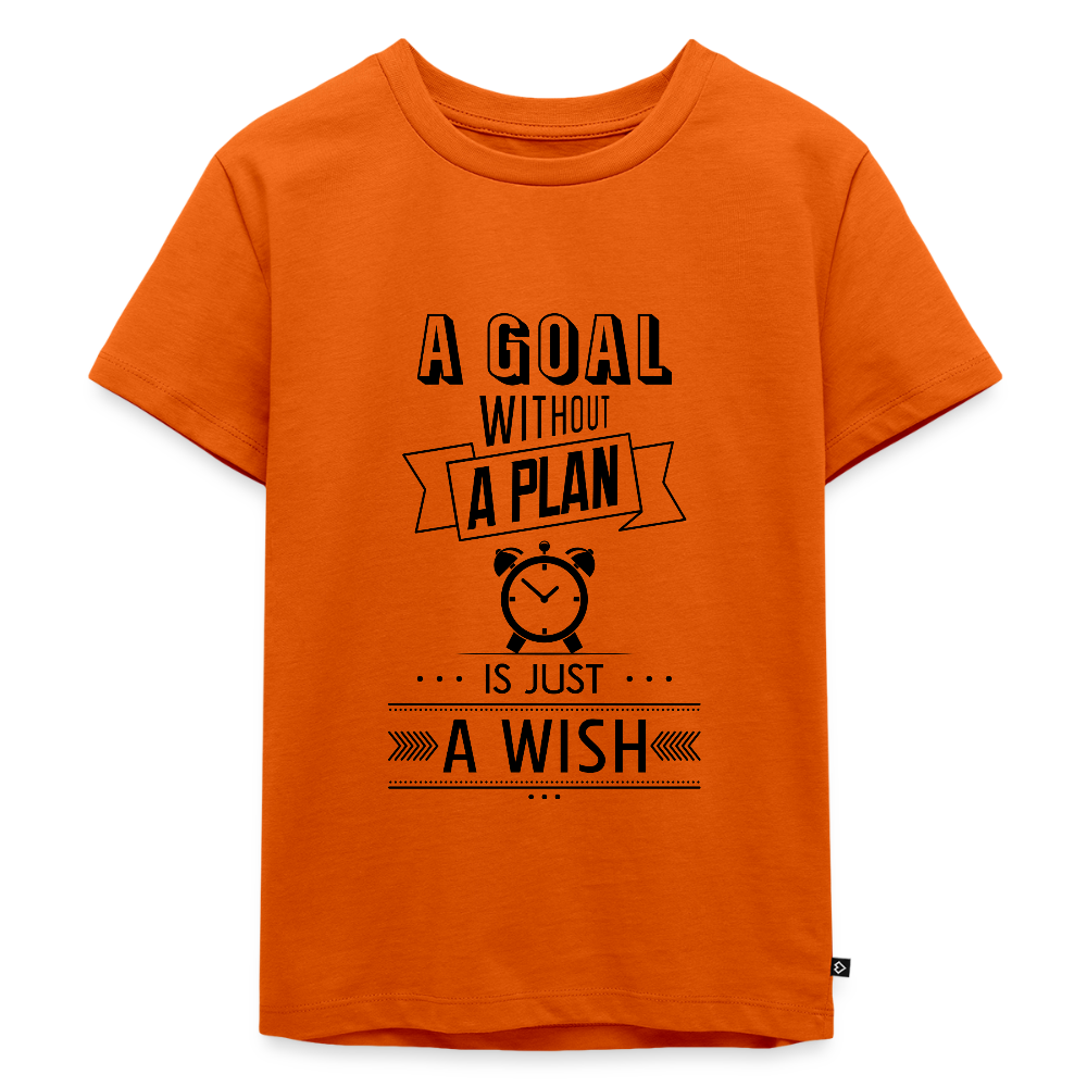 Kinder Premium T-Shirt „ Wish" - Orange