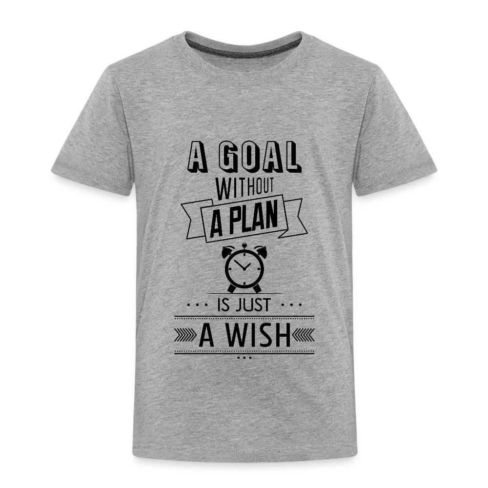 Kinder Premium T-Shirt „ Wish" - Grau meliert