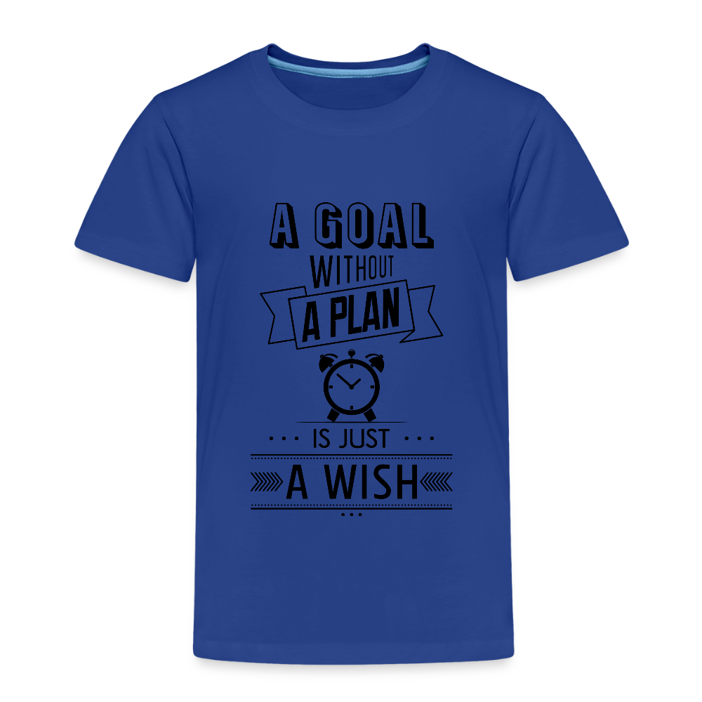 Kinder Premium T-Shirt „ Wish" - Königsblau