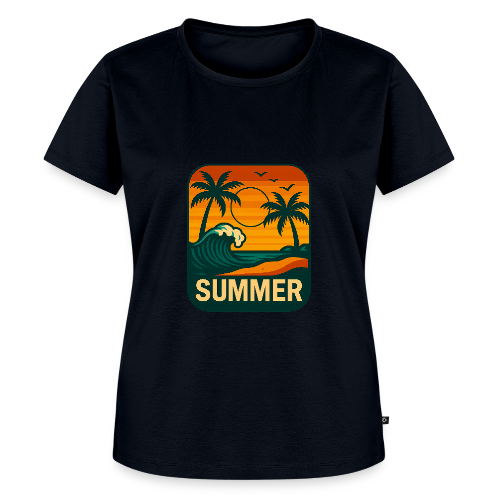 Frauen Premium T-Shirt „ Summer" - Navy