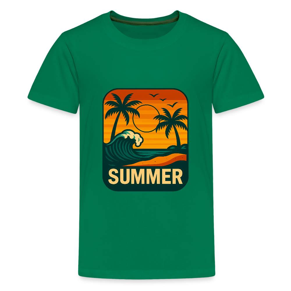 Teenager Premium T-Shirt „ Summer" - Kelly Green