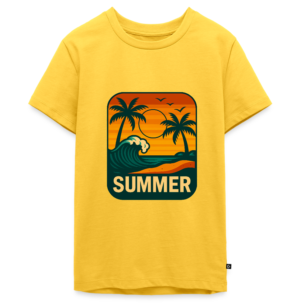 Teenager Premium T-Shirt „ Summer" - Gelb