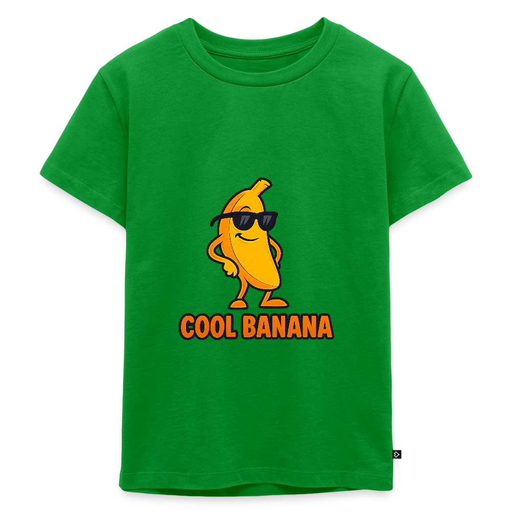 Kinder Premium T-Shirt „ Cool Banana" - Grün