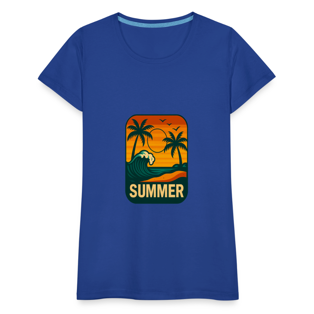 Frauen Premium T-Shirt „ Summer" - Königsblau