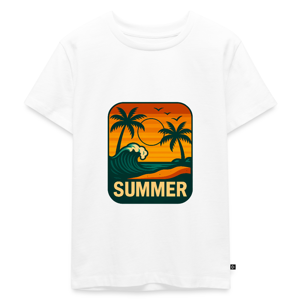 Kinder Premium T-Shirt „ Summer" - Weiß