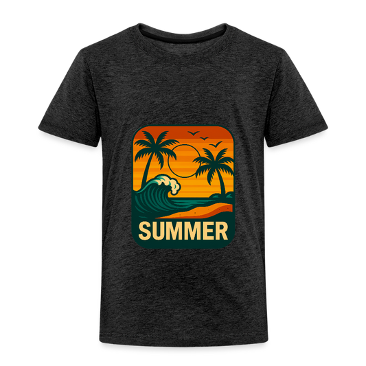 Kinder Premium T-Shirt „ Summer" - Anthrazit