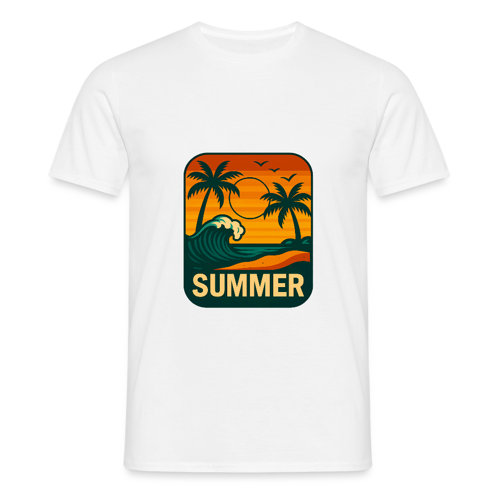 Männer T-Shirt „ Summer" - Weiß