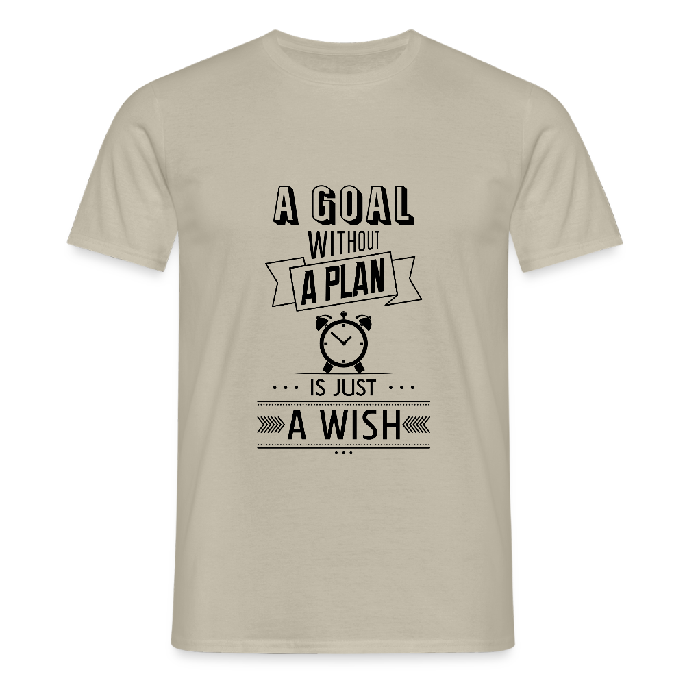 Männer T-Shirt „ wish" - Sandbeige