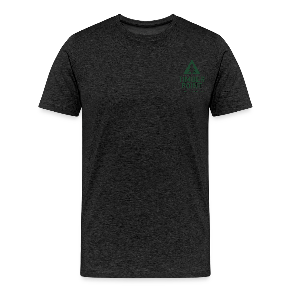 Männer Premium T-Shirt „ Timber Point! - Anthrazit