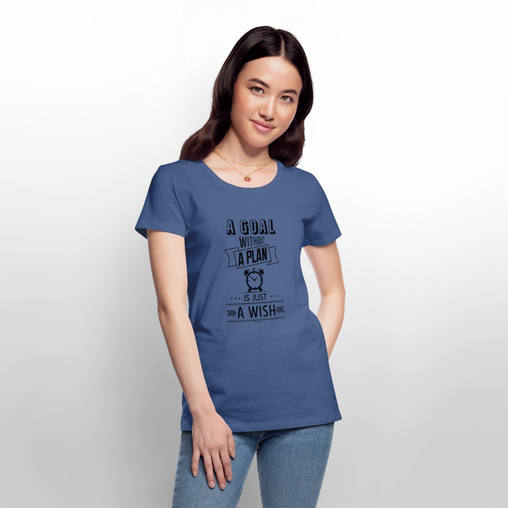 Frauen Premium T-Shirt „ Wish" - Taubenblau