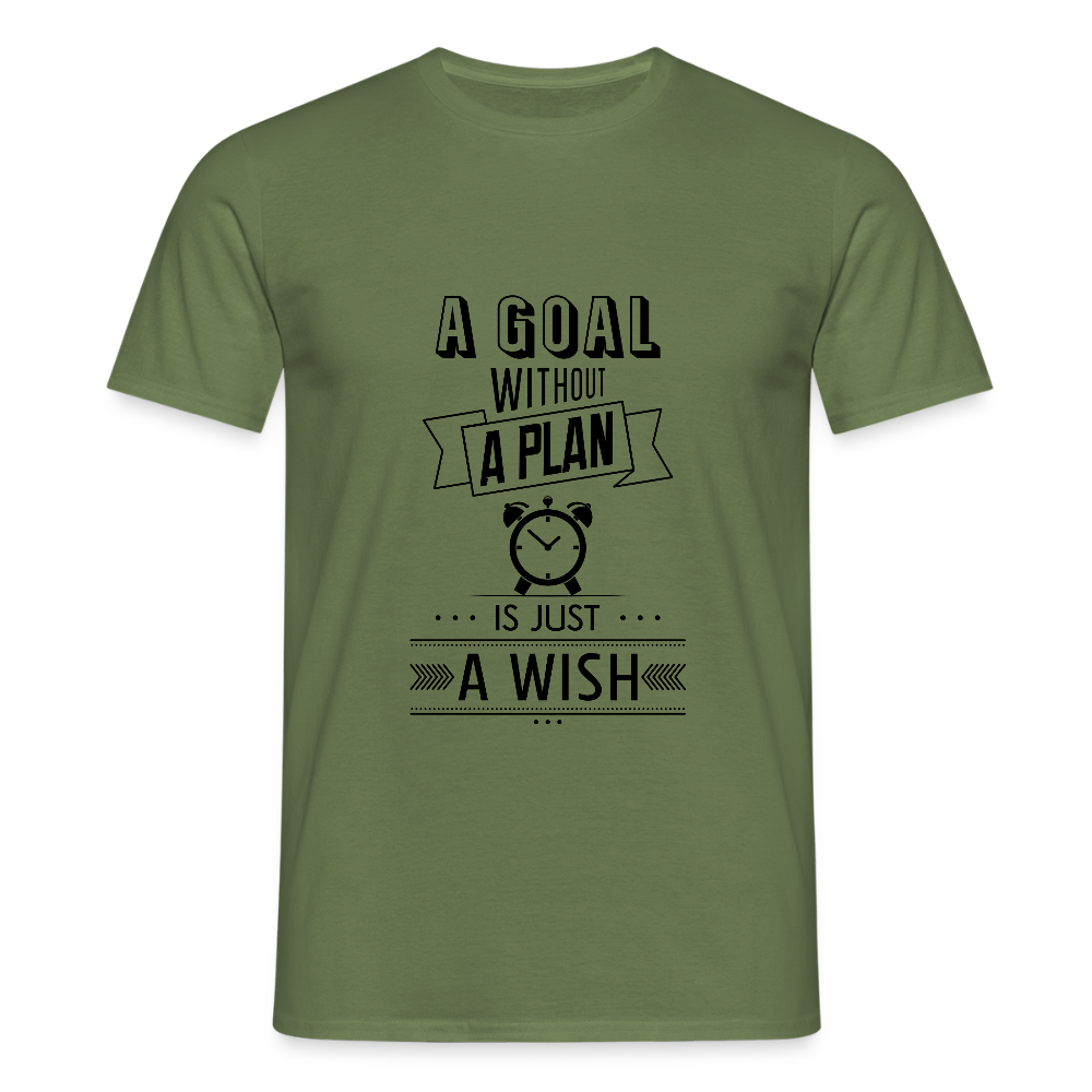 Männer T-Shirt „ wish" - Militärgrün