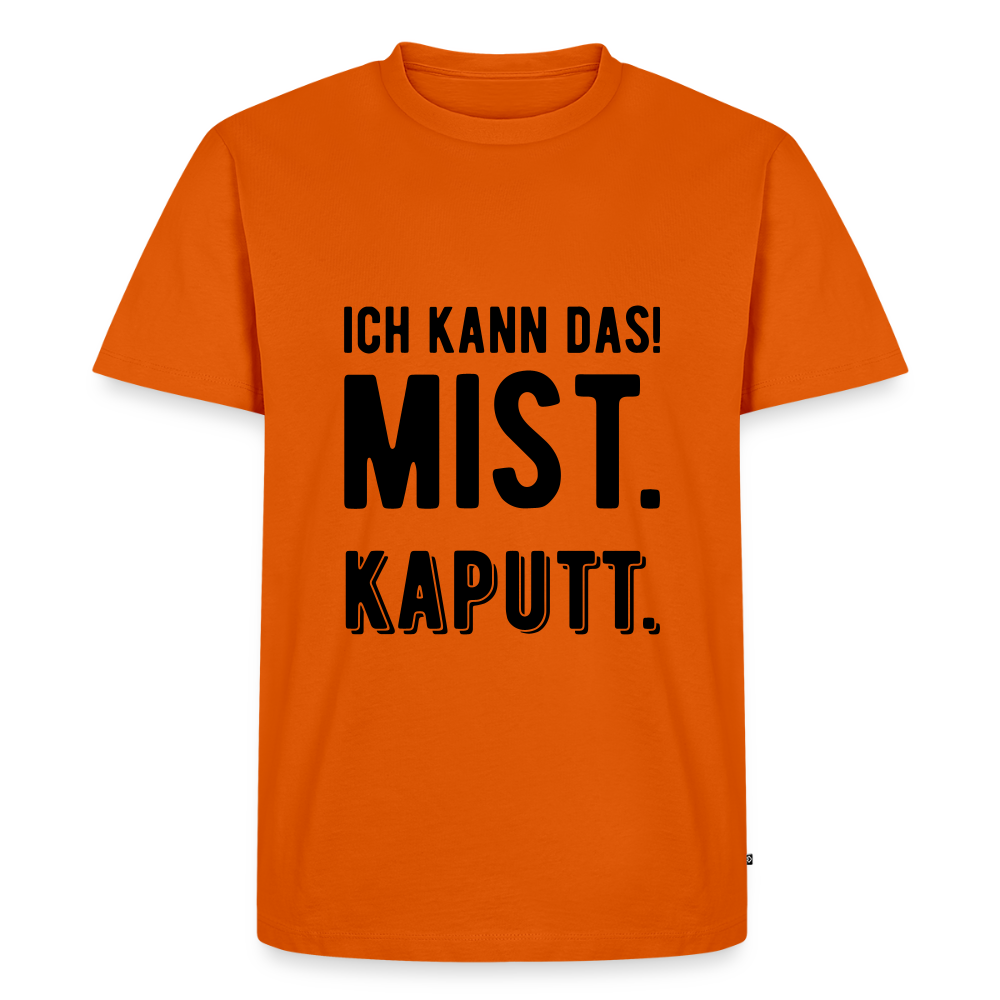 Männer Premium T-Shirt „ Ich kann das" - Orange